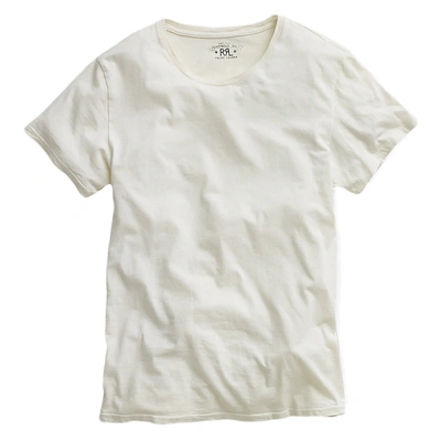 Double Rl Ralph Lauren Jersey Crewneck T-shirt In White