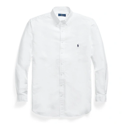 Shop Polo Ralph Lauren Big & Tall - Garment-dyed Oxford Shirt In White