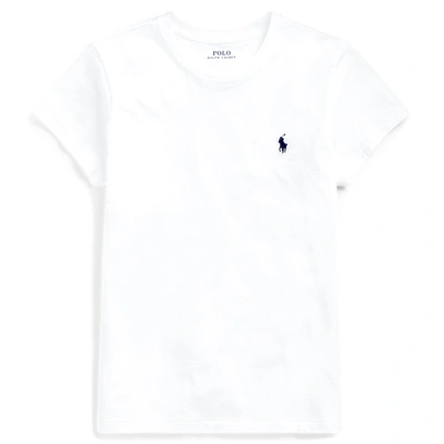 Shop Ralph Lauren Cotton Crewneck T-shirt In White
