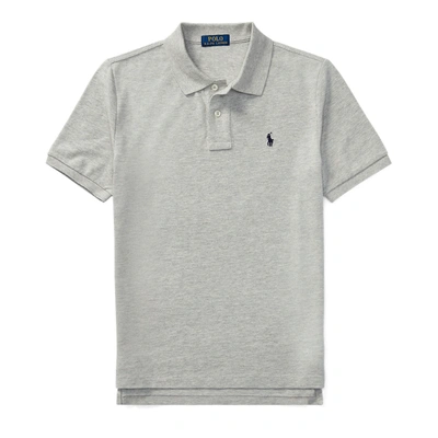 Polo Ralph Lauren Short-sleeve Logo Embroidery Polo Shirt In Grey