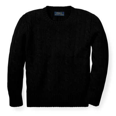 Polo Ralph Lauren Cable-knit Cashmere Sweater In Polo Black