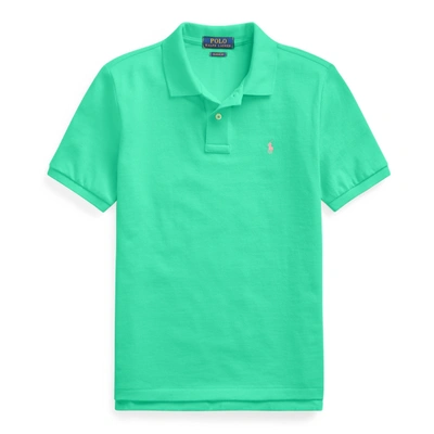 Polo Ralph Lauren Cotton Mesh Polo Shirt In Sunset Green