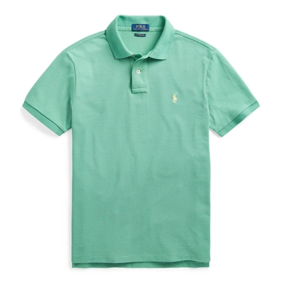 Shop Polo Ralph Lauren The Iconic Mesh Polo Shirt In Haven Green/c1382