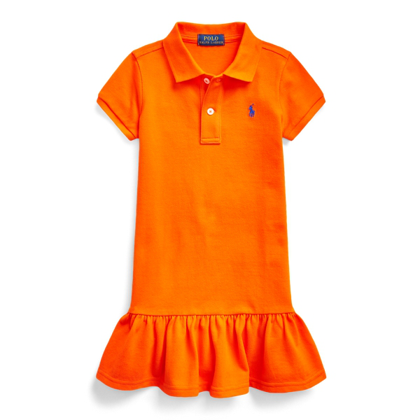 orange polo dress