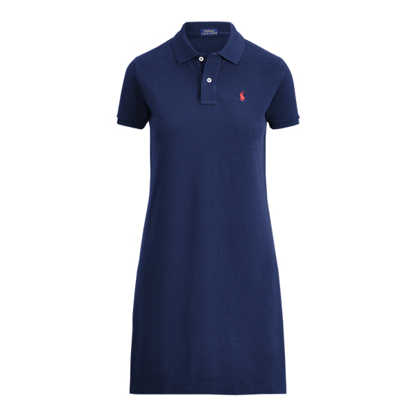 ralph lauren cotton mesh polo dress