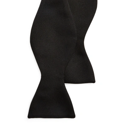 Shop Ralph Lauren Silk Barathea Bow Tie In Black