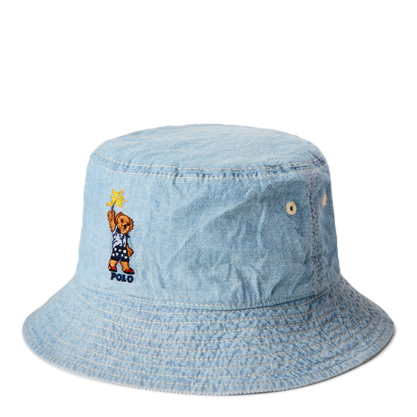 polo ralph lauren chambray bucket hat