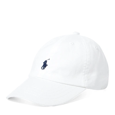 Shop Polo Ralph Lauren Cotton Chino Baseball Cap In White
