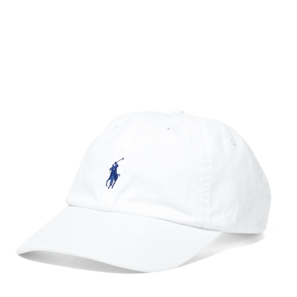 white ralph lauren baseball cap