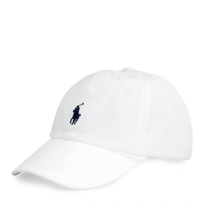 Shop Ralph Lauren Cotton Chino Baseball Cap In White