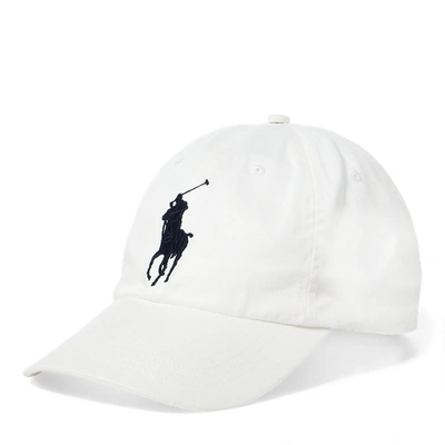 Shop Ralph Lauren Big Pony Chino Ball Cap In White