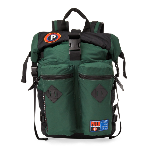 black polo backpack
