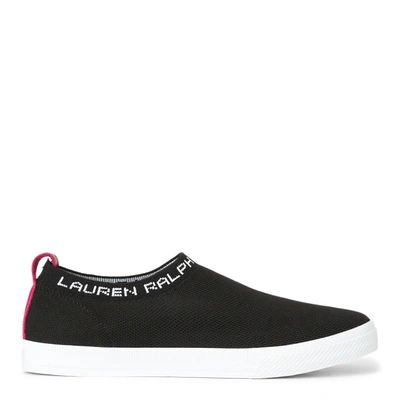 Shop Lauren Ralph Lauren Jordyn Slip-on Sneaker In Black