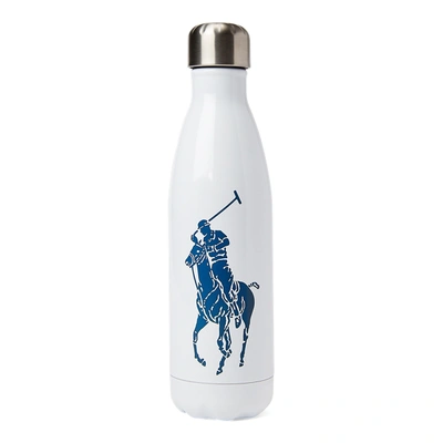Shop Ralph Lauren Polo S'well Water Bottle In White And Navy