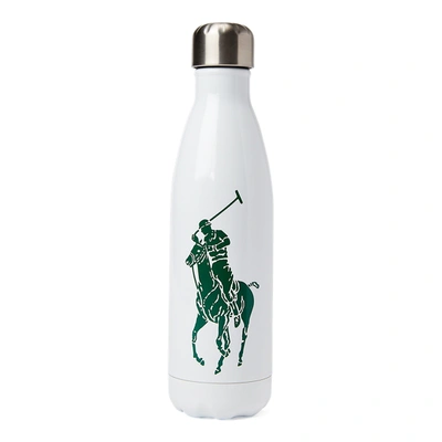 Shop Ralph Lauren Polo S'well Water Bottle In White And Green