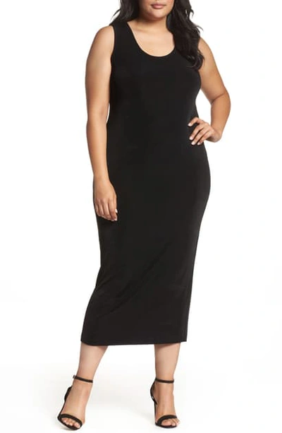 Vikki Vi Sleeveless Maxi Tank Dress In Black