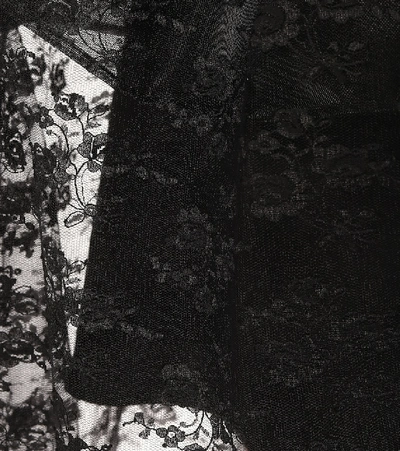 Shop Christopher Kane Lace Midi Skirt In Black