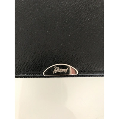 Pre-owned Brioni Black Leather Small Bag, Wallet & Cases