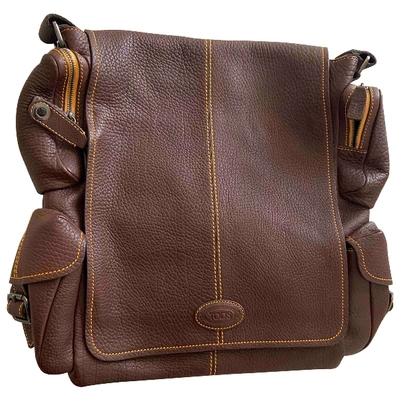 Pre-owned Tod's Leather Satchel In Brown