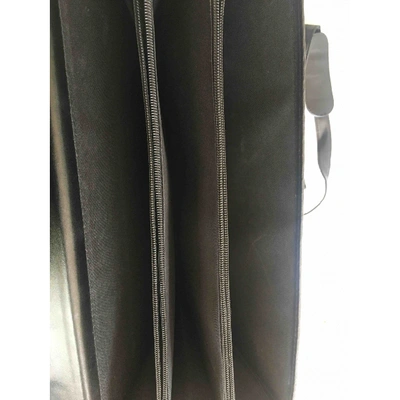 Pre-owned Mugler Leather Satchel In Black