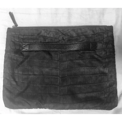 Pre-owned Fendi Cloth Small Bag In Black