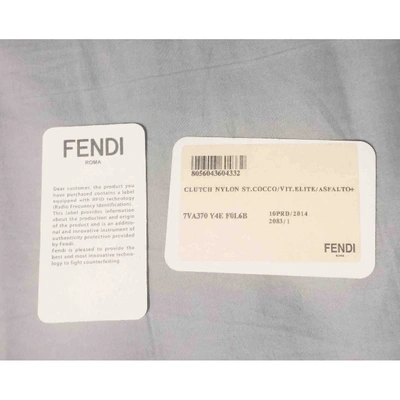 Pre-owned Fendi Cloth Small Bag In Black