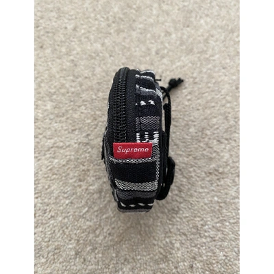 Pre-owned Supreme Cloth Small Bag In Black