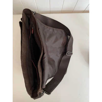 Pre-owned Calvin Klein Brown Cloth Bag