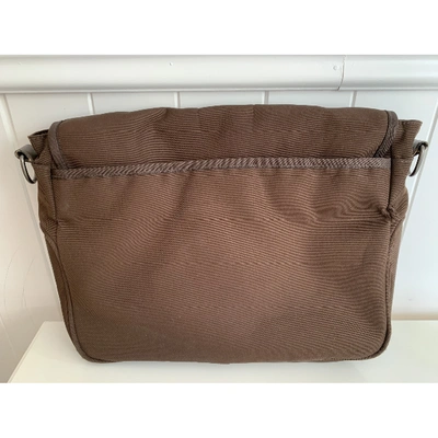 Pre-owned Calvin Klein Brown Cloth Bag