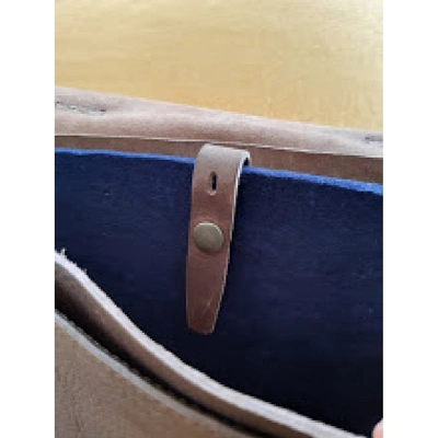 Pre-owned Bleu De Chauffe Brown Leather Bag