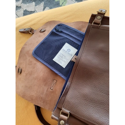 Pre-owned Bleu De Chauffe Brown Leather Bag