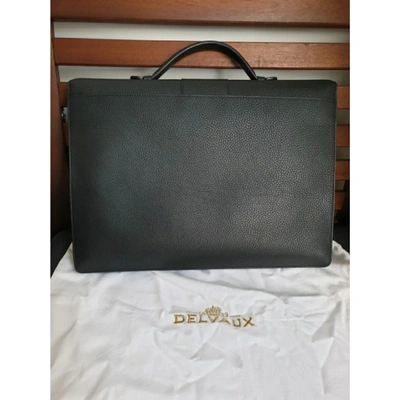 Pre-owned Delvaux Leather Satchel In Black