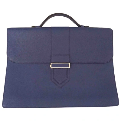 Pre-owned Delvaux Blue Leather Bag