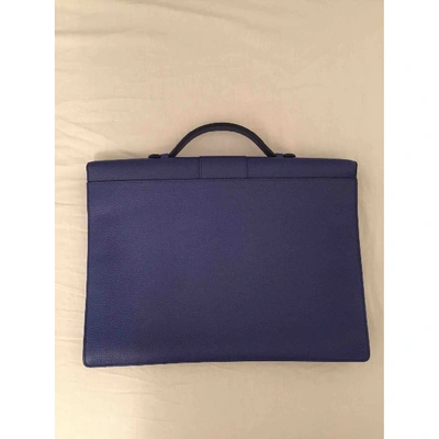 Pre-owned Delvaux Blue Leather Bag