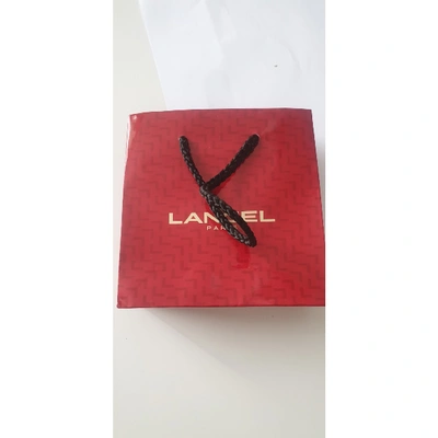Pre-owned Lancel Leather Small Bag In Camel