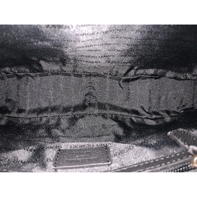 Pre-owned Giorgio Armani Black Leather Bag