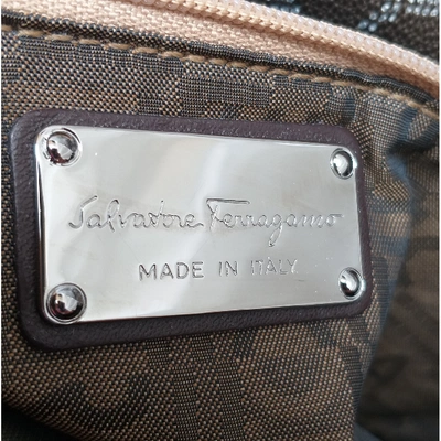 Pre-owned Ferragamo Brown Cloth Bag