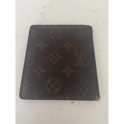 Pre-owned Louis Vuitton Marco Brown Cloth Small Bag, Wallet & Cases