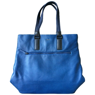 Pre-owned Paul Smith Leather Bag In Blue
