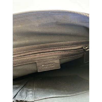 Pre-owned Givenchy Leather Satchel In Black