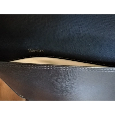Pre-owned Valextra Navy Leather Bag