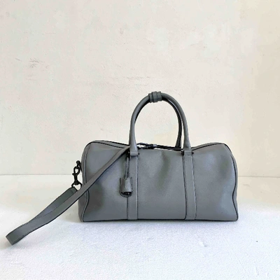 Pre-owned Calvin Klein Grey Leather Bag
