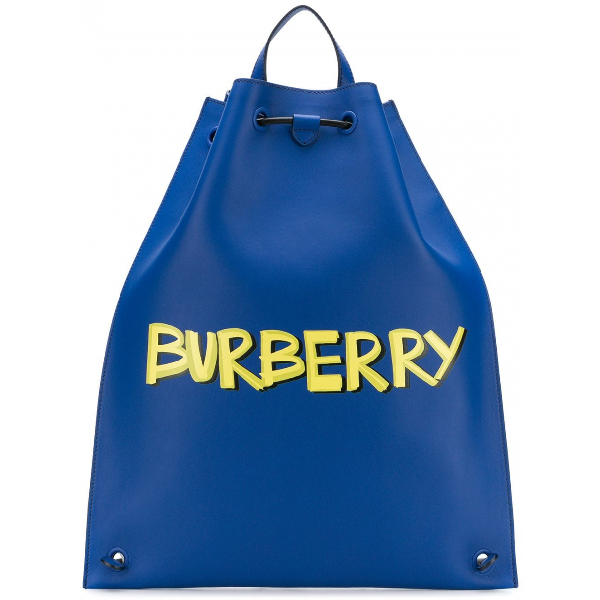 Pre-Owned Burberry Blue Leather Bag 