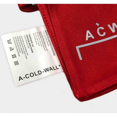 Pre-owned A-cold-wall* Red Cloth Bag