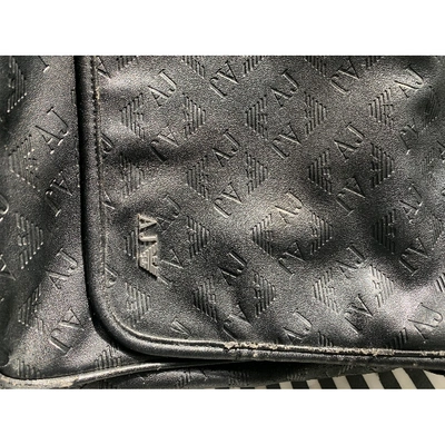 Pre-owned Armani Jeans Black Leather Bag