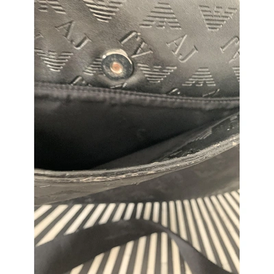 Pre-owned Armani Jeans Black Leather Bag