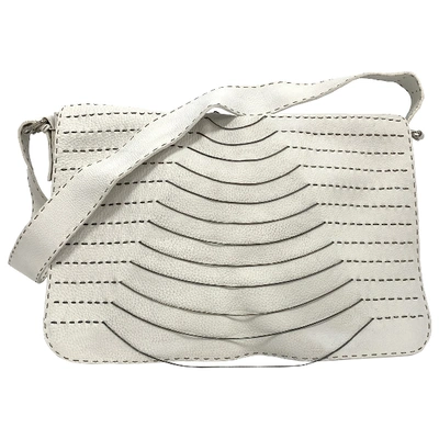 Pre-owned Fendi White Leather Bag