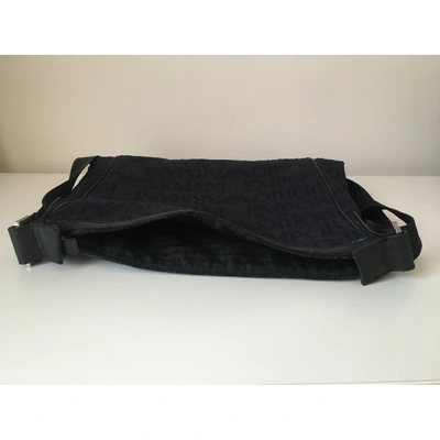 Pre-owned Emporio Armani Cloth Bag In Blue
