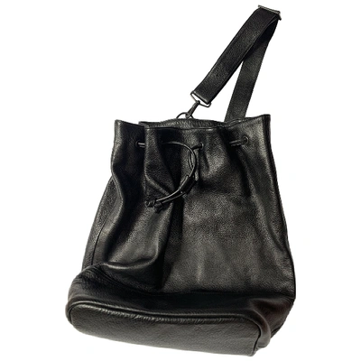 Pre-owned Yohji Yamamoto Leather Bag In Black