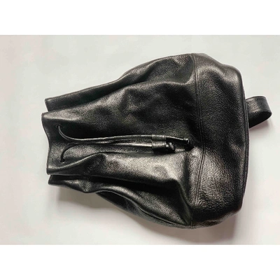Pre-owned Yohji Yamamoto Leather Bag In Black